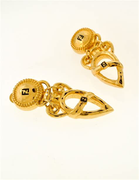 fendi warings|Fendi vintage earrings.